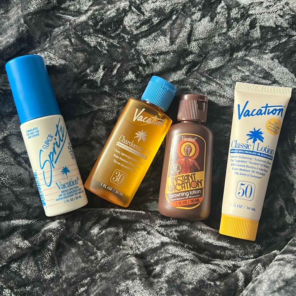 NEW Vacation sun skin care travel set (4 pieces)
